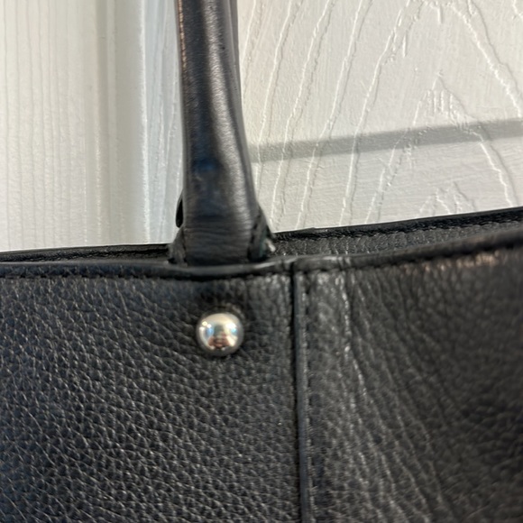 Rebecca Minkoff Saffiano Black Leather Tote Bag - Picture 5 of 14